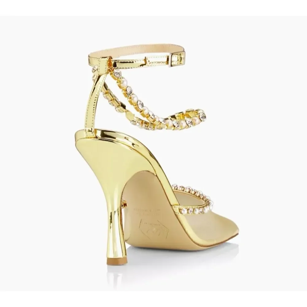 Nalebe Stellar Embellished Mesh Pumps